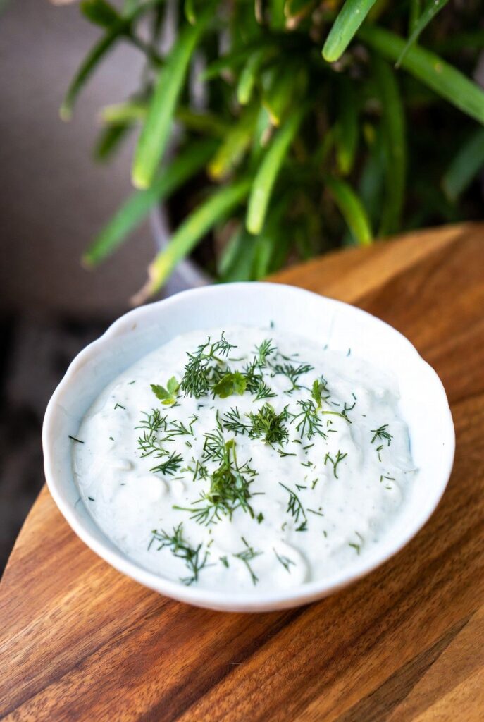 dip jogurtowy z ziołami