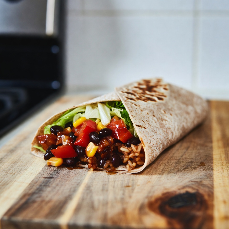 fit burrito z warzywami i ryżem brązowym fit burrito z warzywami i ryżem brązowym