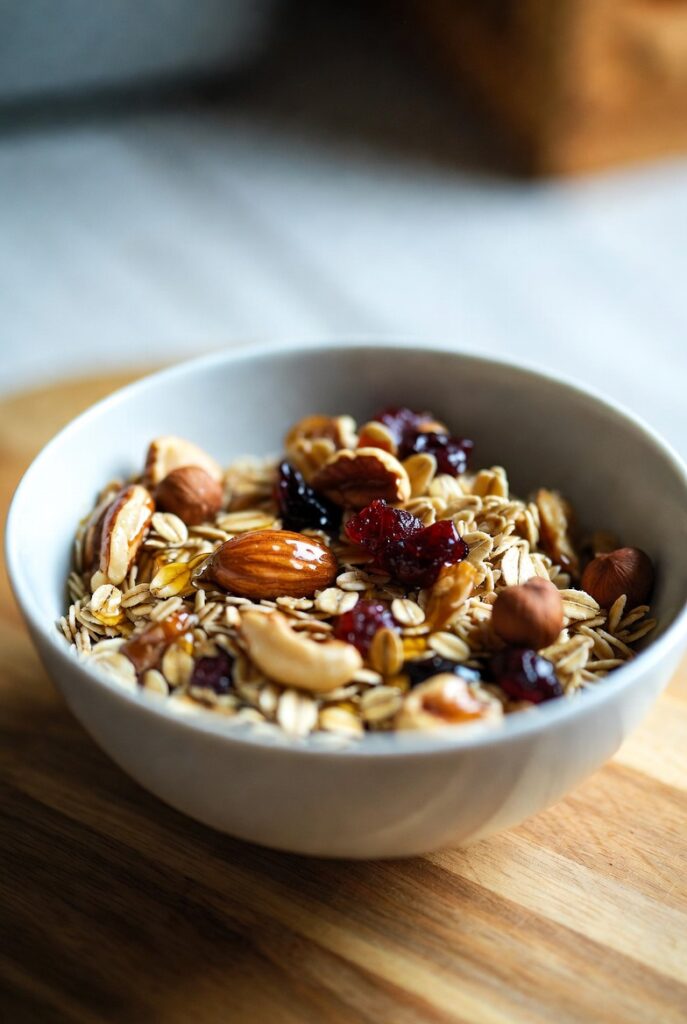 musli domowe z orzechami i miodem